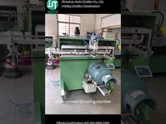 Curve Screen Printer Printing Logo For Gas Cylinder