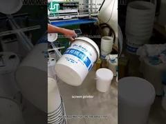 Curve Screen Printer Printing Logo For Plastic Bucket (5)