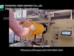 Curve Screen Printer Printing Logo For Plastic Bucket (9)