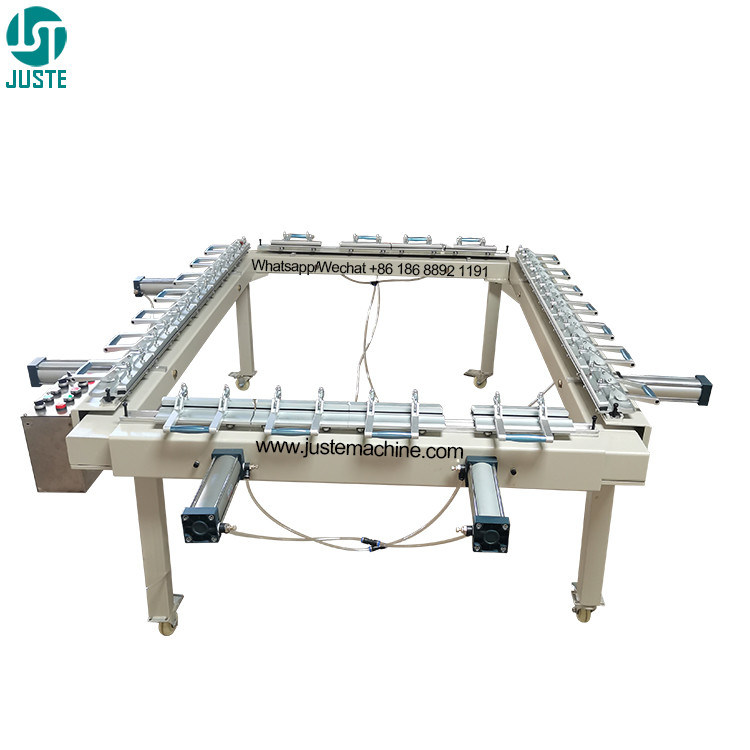 Auto screen stretcher adjustable pneumatic silk screen printing mesh ...