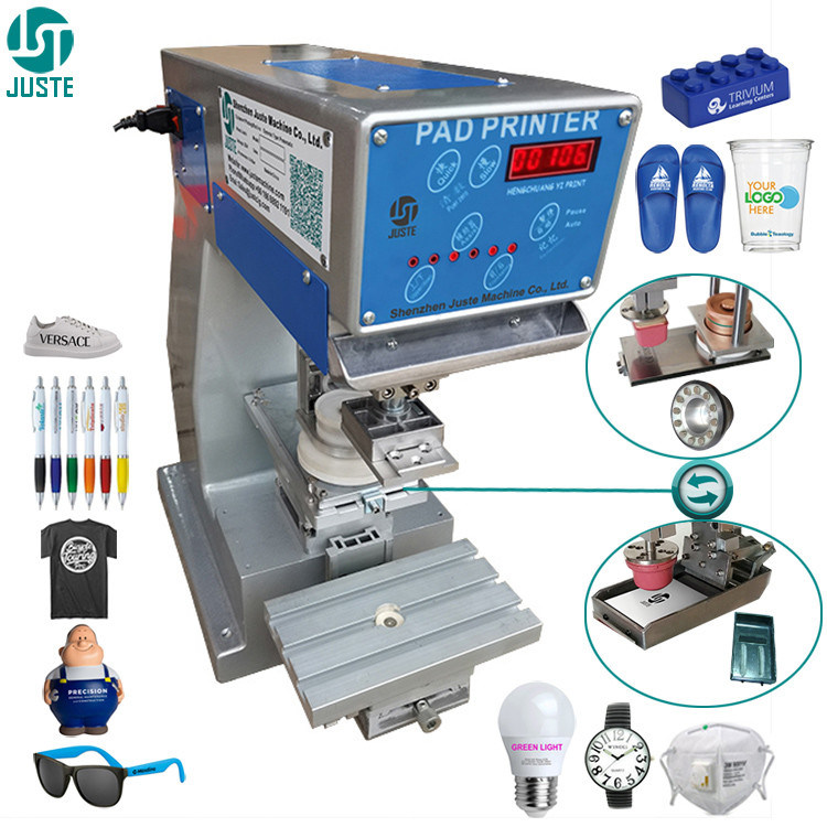 One Color Pad Printing Machine Desktop Pad Printer For Positive Cliche ...